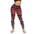 Maori Niho Taniwha Te Wheiao Leggings Terracotta - Polynesian Pride