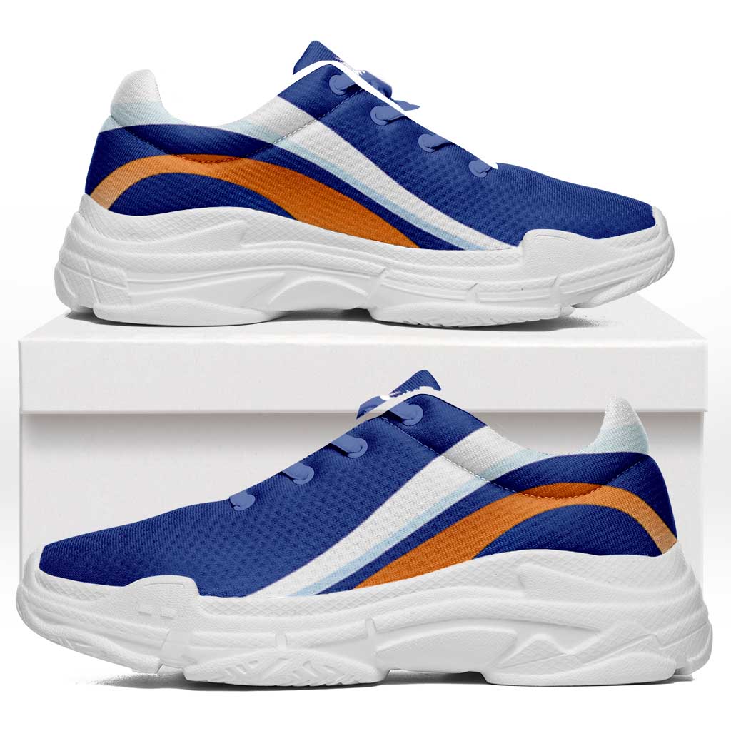 Marshall Islands Chunky Sneakers Flag-Inspired Curve Style