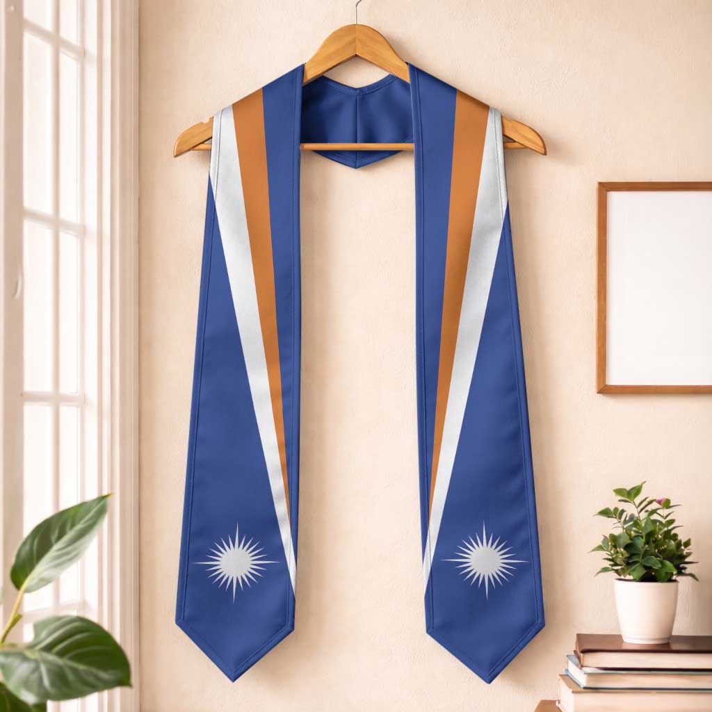 Marshall Islands Graduation Stole Flag Style
