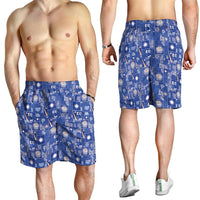Marshall Islands Merry Christmas Shorts for Men Pacific Patchwork Xmas Vibes - Polynesian Pride