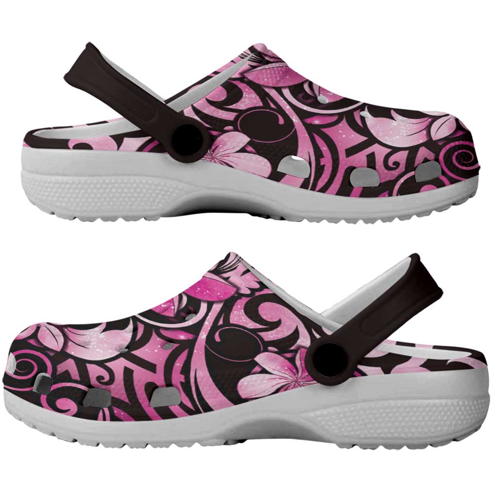Matariki New Zealand Clogs Shoes Maori Pattern Pink Galaxy - Polynesian Pride