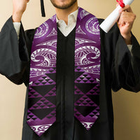 Matariki New Zealand Graduation Stole NZ Niho Taniwha Maori New Year Purple Galaxy