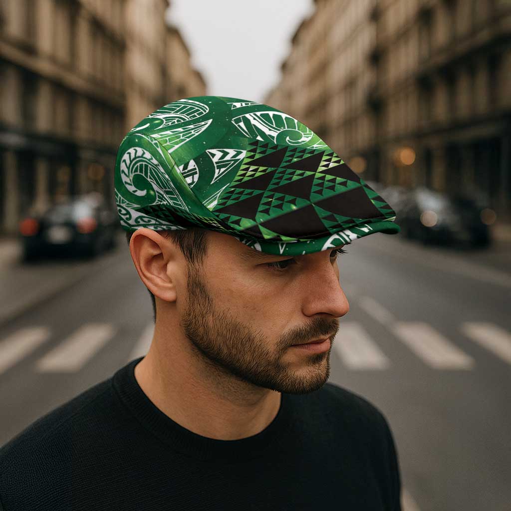 Matariki New Zealand Jeff Hat NZ Niho Taniwha Maori New Year Green Galaxy LT14 - Polynesian Pride