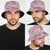 Mele Kalikimaka Hawaii Christmas Bucket Hat Akala Seamless Floral Motif - Polynesian Pride