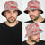 Mele Kalikimaka Hawaii Christmas Bucket Hat Ulaula Seamless Floral Motif - Polynesian Pride