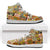 Mele Kalikimaka Hawaii Christmas High Sneakers AJ1 Melemele Mama Seamless Floral Motif - Polynesian Pride