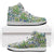 Mele Kalikimaka Hawaii Christmas High Sneakers AJ1 Omaomao Seamless Floral Motif - Polynesian Pride