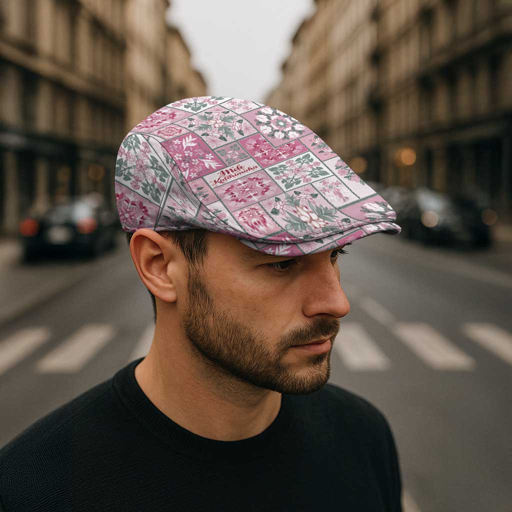 Mele Kalikimaka Hawaii Christmas Jeff Hat Akala Seamless Floral Motif - Polynesian Pride