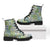Mele Kalikimaka Hawaii Christmas Leather Boots Omaomao Seamless Floral Motif - Polynesian Pride