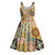 Mele Kalikimaka Hawaii Christmas Midi Dress Melemele Mama Seamless Floral Motif - Polynesian Pride
