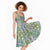 Mele Kalikimaka Hawaii Christmas Midi Dress Omaomao Seamless Floral Motif - Polynesian Pride