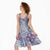 Mele Kalikimaka Hawaii Christmas Midi Dress Poni Seamless Floral Motif - Polynesian Pride