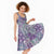 Mele Kalikimaka Hawaii Christmas Midi Dress Poni Seamless Floral Motif - Polynesian Pride