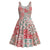 Mele Kalikimaka Hawaii Christmas Midi Dress Ulaula Seamless Floral Motif - Polynesian Pride
