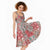 Mele Kalikimaka Hawaii Christmas Midi Dress Ulaula Seamless Floral Motif - Polynesian Pride