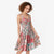 Mele Kalikimaka Hawaii Christmas Midi Dress Ulaula Seamless Floral Motif - Polynesian Pride