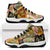 Mele Kalikimaka Hawaii Christmas Sneakers J11 Melemele Mama Seamless Floral Motif - Polynesian Pride