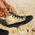 Melemele Aloha Hawaii High Top Shoes Plumeria Lei With Palaka Motif - Polynesian Pride