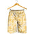 Melemele Aloha Hawaii Shorts for Men Plumeria Lei With Palaka Motif - Polynesian Pride