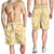 Melemele Aloha Hawaii Shorts for Men Plumeria Lei With Palaka Motif - Polynesian Pride