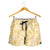 Melemele Aloha Hawaii Shorts for Women Plumeria Lei With Palaka Motif - Polynesian Pride