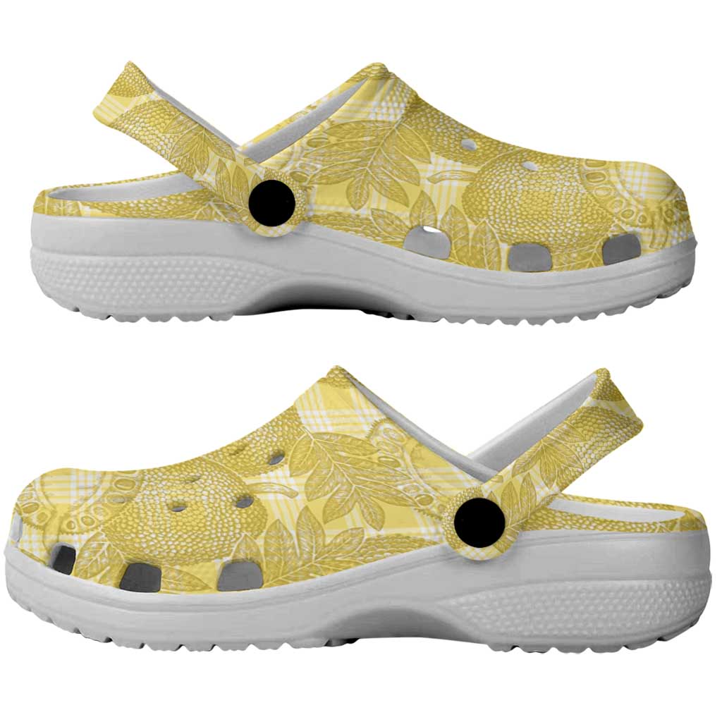 Melemele Hawaii Breadfruit Palaka Motifs Clogs Shoes