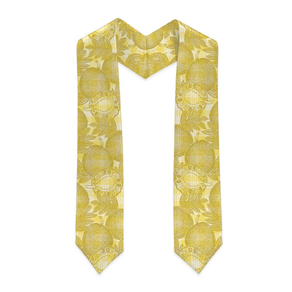 Melemele Hawaii Breadfruit Palaka Motifs Graduation Stole