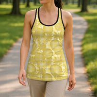 Melemele Hawaii Breadfruit Palaka Motifs Hollow Tank Top