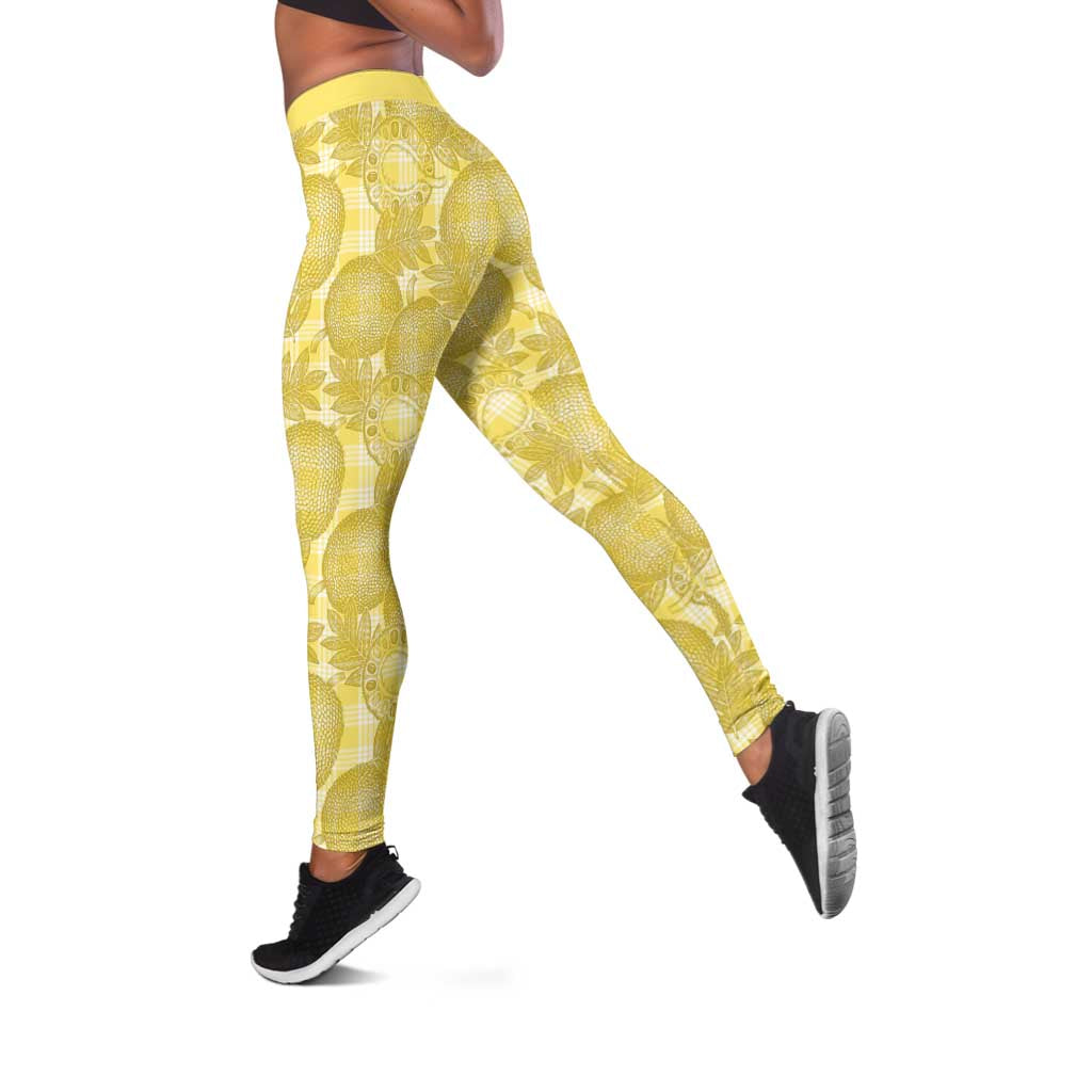 Melemele Hawaii Breadfruit Palaka Motifs Leggings