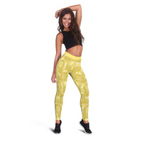 Melemele Hawaii Breadfruit Palaka Motifs Leggings