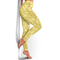 Melemele Hawaii Breadfruit Palaka Motifs Leggings