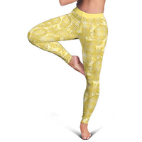 Melemele Hawaii Breadfruit Palaka Motifs Leggings