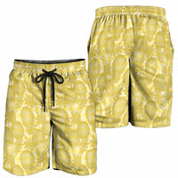 Melemele Hawaii Breadfruit Palaka Motifs Shorts for Men