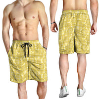 Melemele Hawaii Breadfruit Palaka Motifs Shorts for Men