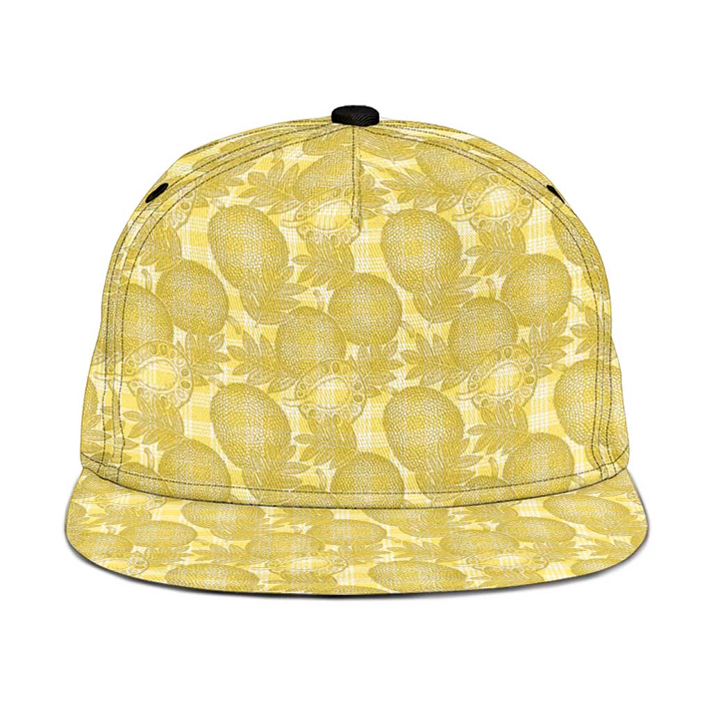 Melemele Hawaii Breadfruit Palaka Motifs Snapback Cap