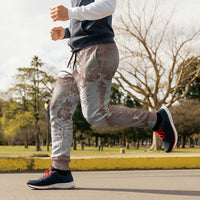 Mocha Mousse Aloha Hawaii Jogger Pants Monstera Hibiscus Plumeria Seamless Vibes - Polynesian Pride