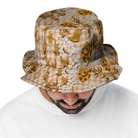 Mokihana Maile Ilima Leis Paniolo Palaka Bucket Hat Hawaiian Kula Spirit - Polynesian Pride