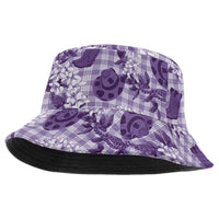 Mokihana Maile Ilima Leis Paniolo Palaka Bucket Hat Hawaiian Poni Spirit - Polynesian Pride