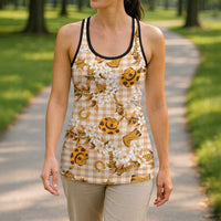 Mokihana Maile Ilima Leis Paniolo Palaka Hollow Tank Top Hawaiian Kula Spirit - Polynesian Pride