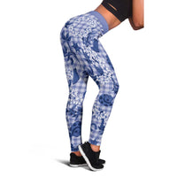 Mokihana Maile Ilima Leis Paniolo Palaka Leggings Hawaiian Polu Spirit - Polynesian Pride