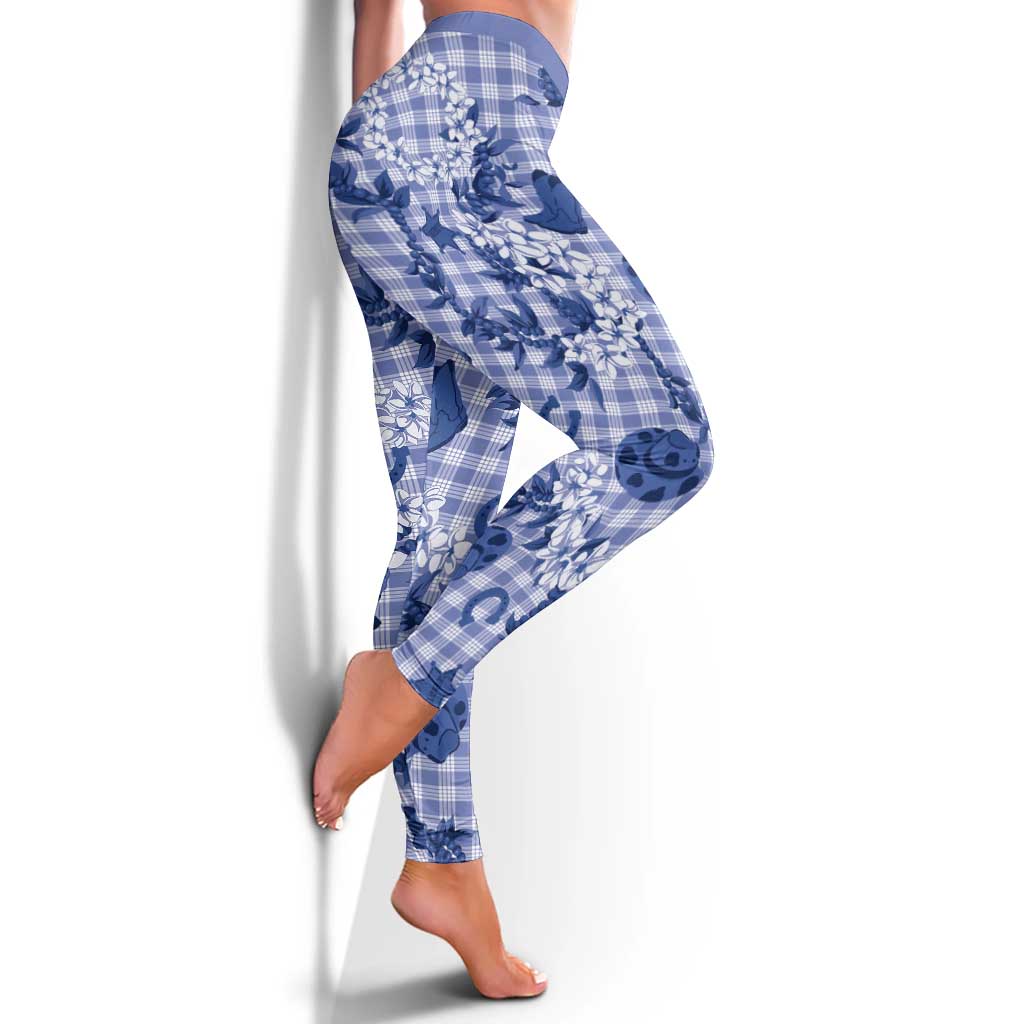 Mokihana Maile Ilima Leis Paniolo Palaka Leggings Hawaiian Polu Spirit - Polynesian Pride