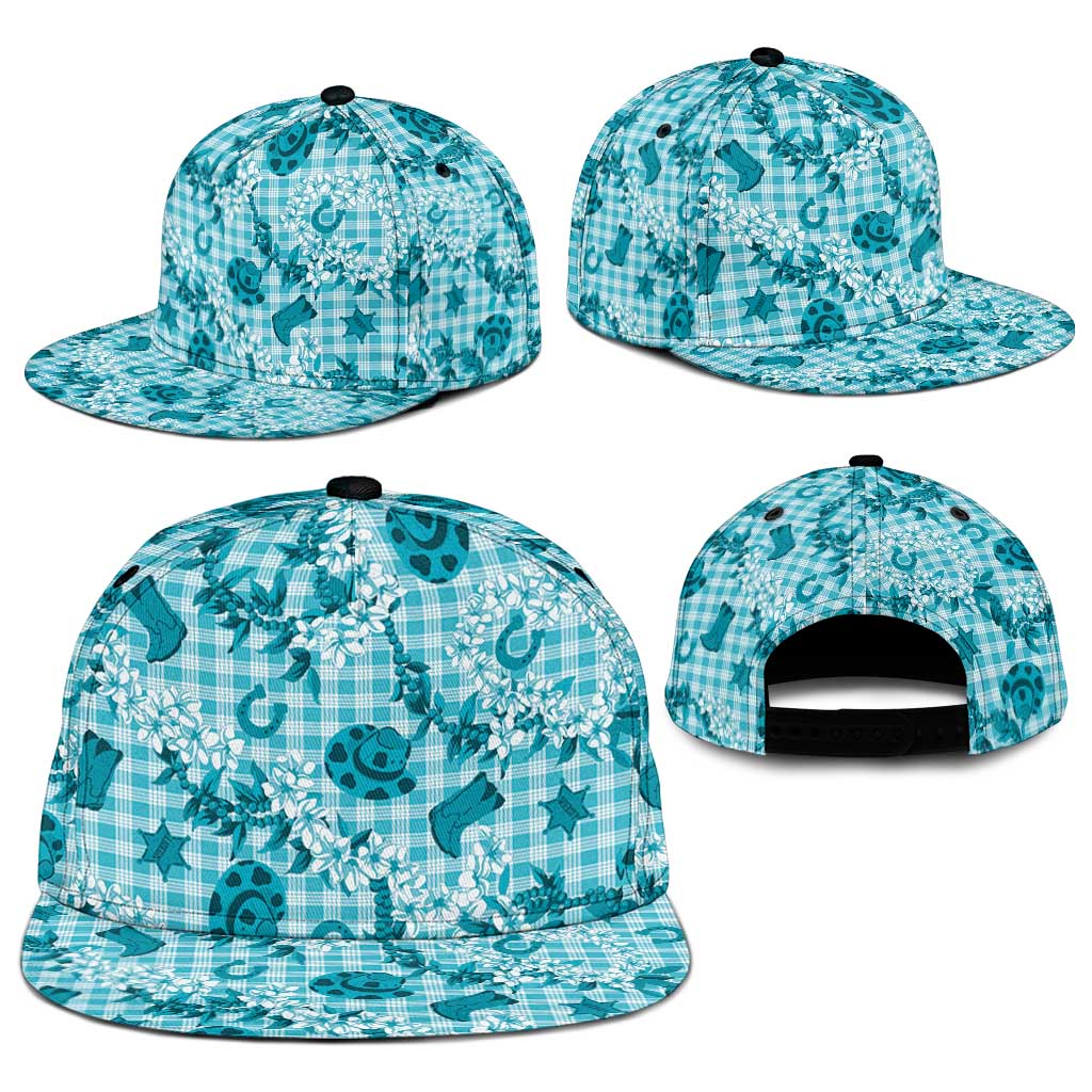 Mokihana Maile Ilima Leis Paniolo Palaka Snapback Cap Hawaiian Polu Opa Spirit - Polynesian Pride