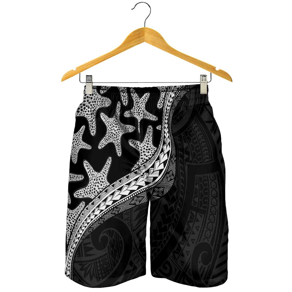 Monotone Polynesian Starfish Unique Pattern Shorts for Men