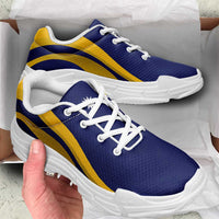 Nauru Chunky Sneakers Flag-Inspired Curve Style