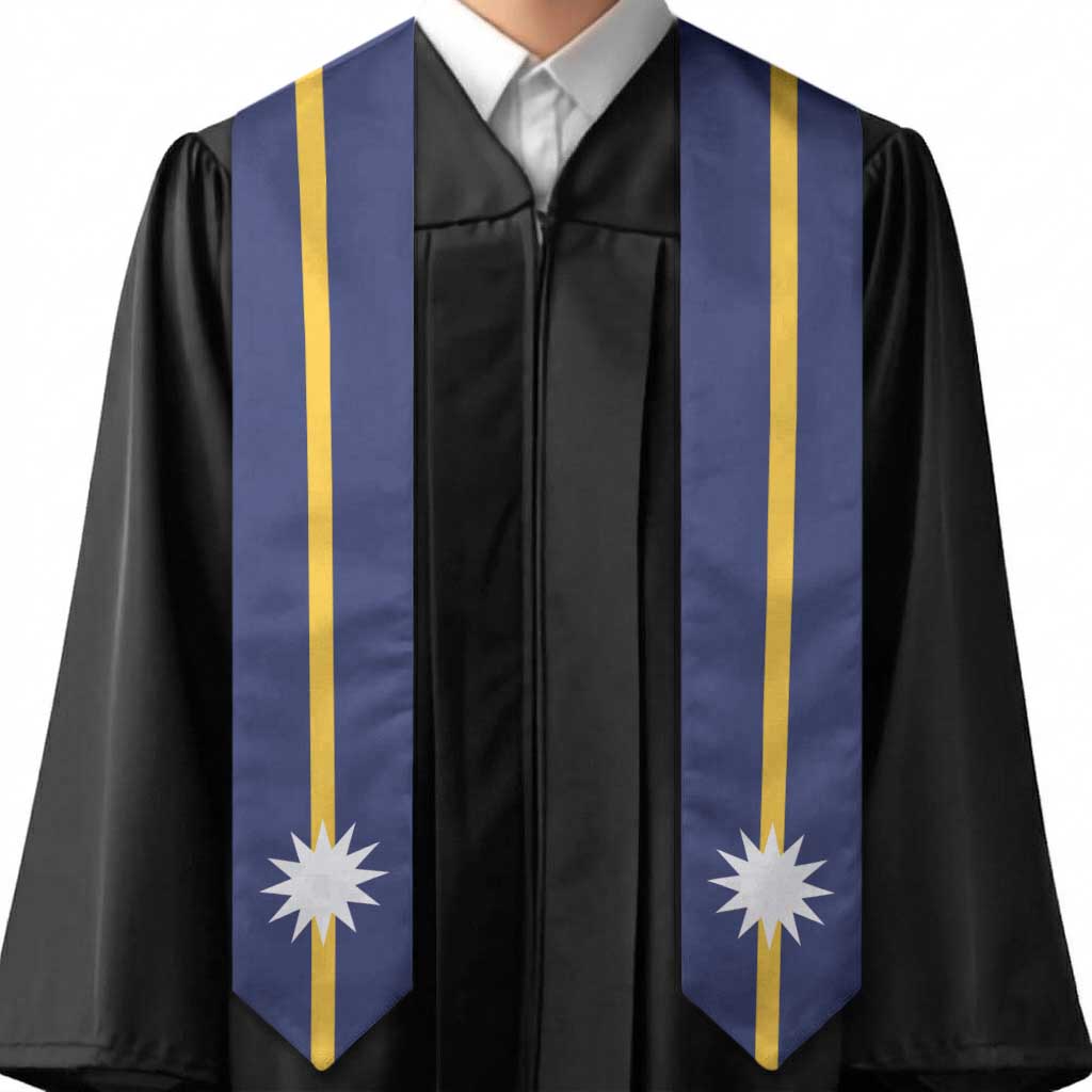 Nauru Graduation Stole Flag Style