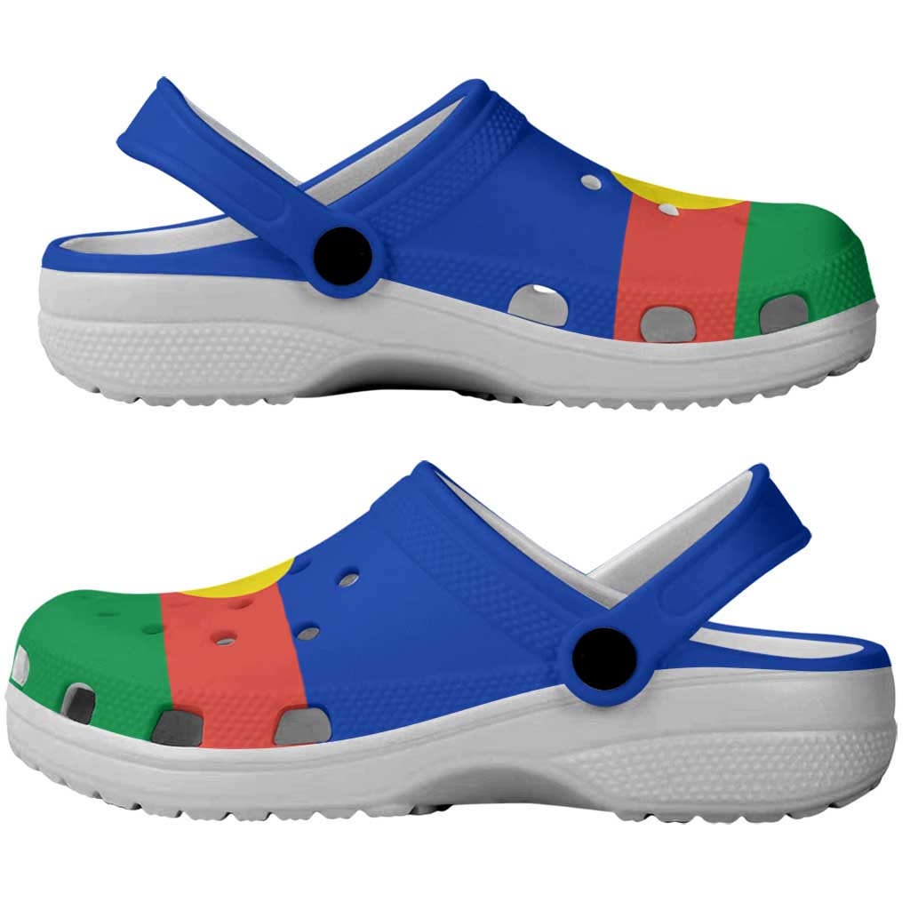 New Caledonia Clogs Shoes Heritage Palette Flag-Inspired - Polynesian Pride