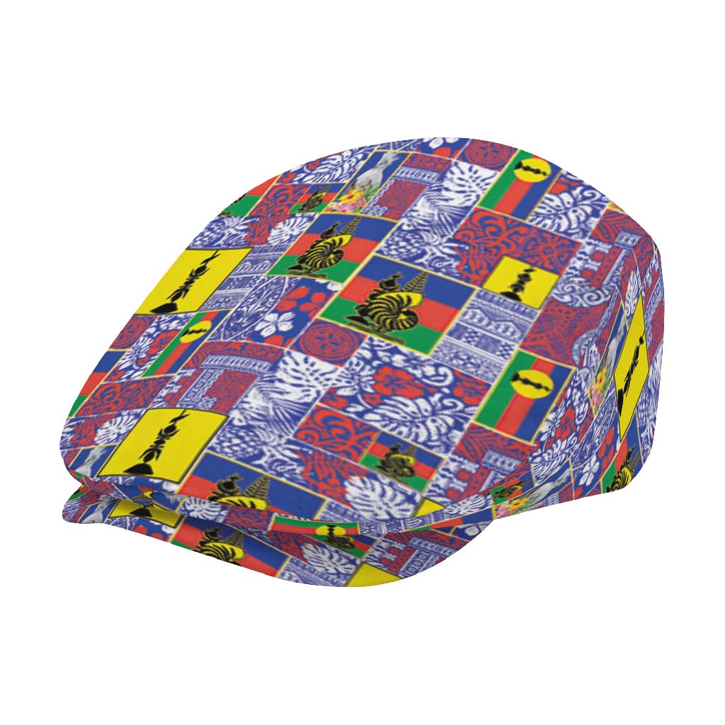 New Caledonia Joyeux Noel Jeff Hat Pacific Patchwork Xmas Vibes - Polynesian Pride