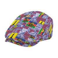 New Caledonia Joyeux Noel Jeff Hat Pacific Patchwork Xmas Vibes - Polynesian Pride