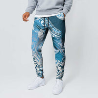 New Zealand Aotearoa Darts Masters Jogger Pants Maori Art Tattoo with Tribal Dart Symbol Blue - Polynesian Pride
