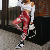 New Zealand Aotearoa Darts Masters Jogger Pants Maori Art Tattoo with Tribal Dart Symbol Red - Polynesian Pride